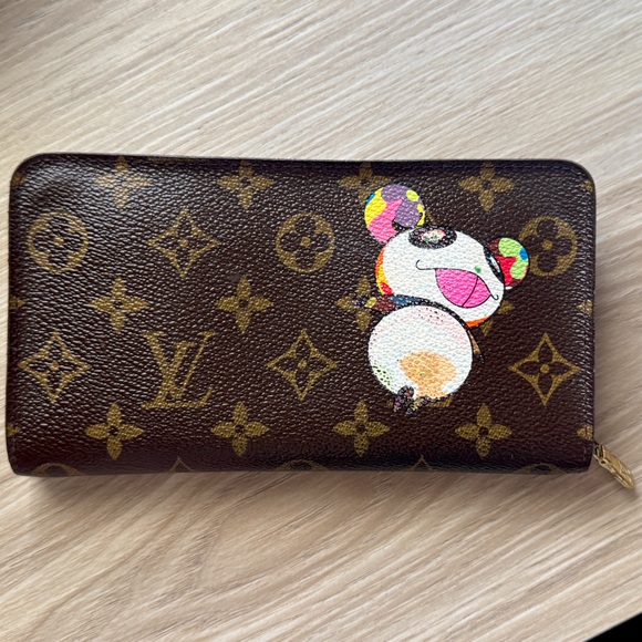 Louis Vuitton X Takashi Murakami Panda Porte Monnaie Wallet - Picture 1 of 15